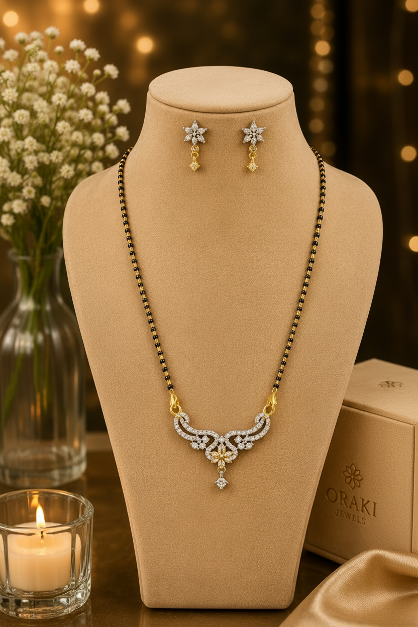 ORAKI Diamond Grace Mangalsutra Set