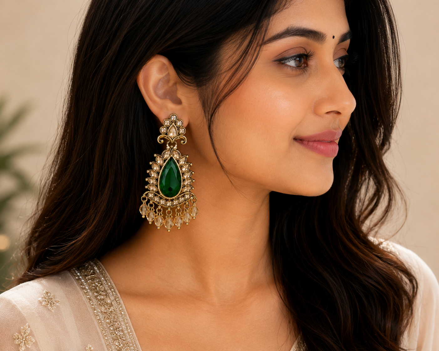 ORAKI Emerald Zareen Earrings