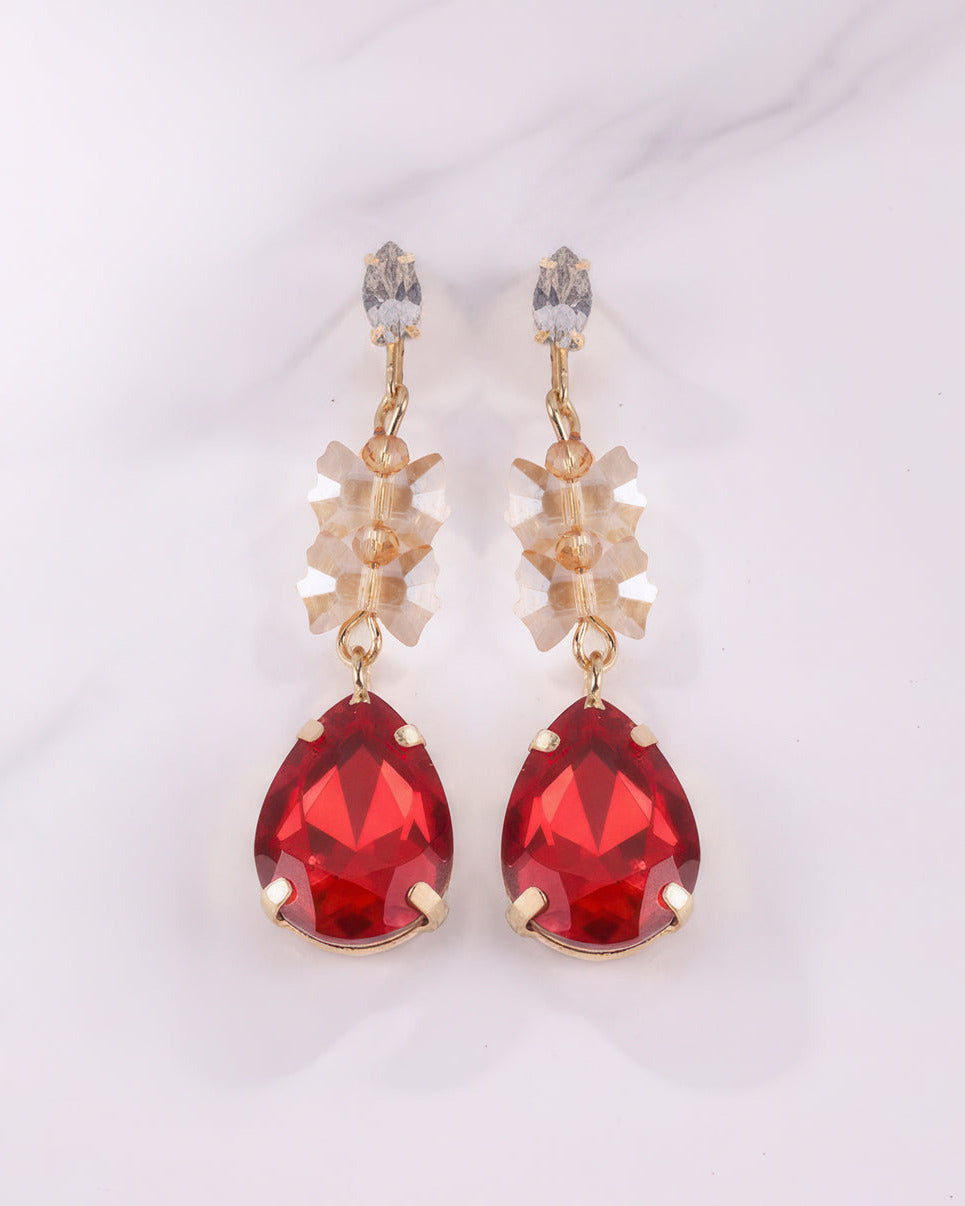 ORAKI Crystal Red Earring