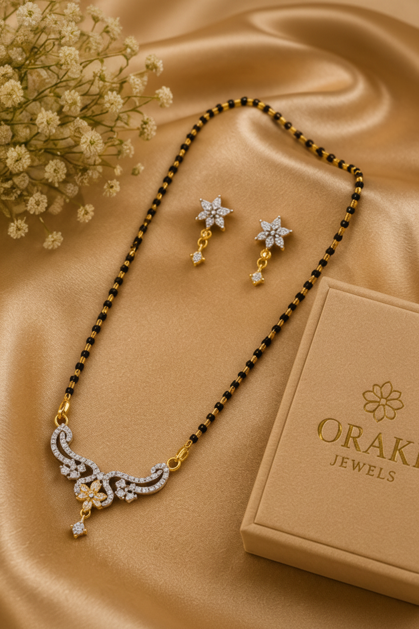 ORAKI Diamond Grace Mangalsutra Set