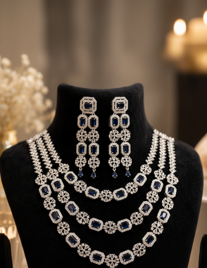 ORAKI Noor Sapphire Necklace Set