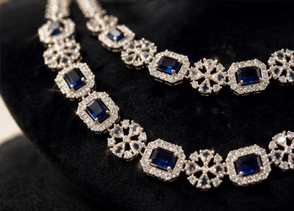 ORAKI Noor Sapphire Necklace Set