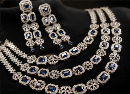 ORAKI Noor Sapphire Necklace Set