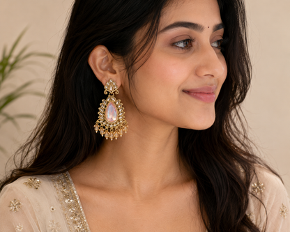 ORAKI Noorika Kundan Drop Earrings