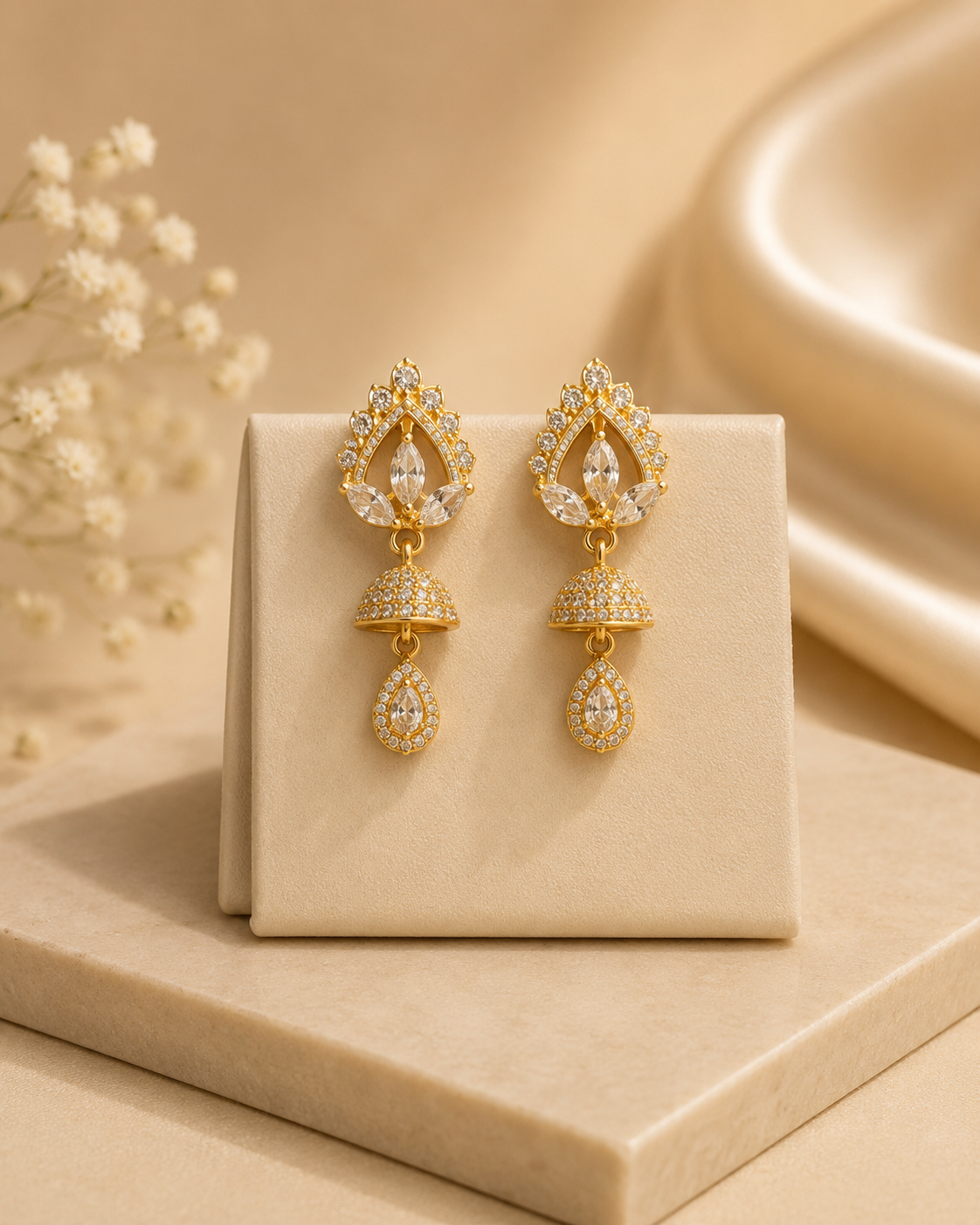 ORAKI Aurelia Jhumka Drops Earrings