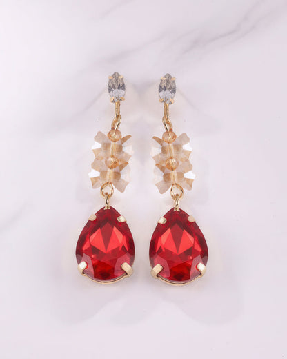 ORAKI Crystal Red Earring